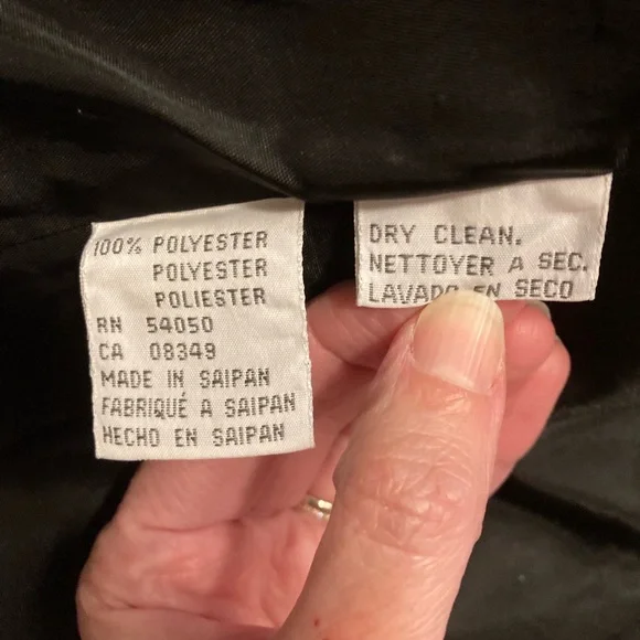 Jones Wear Black Pantsuit with Gold Buttons Mud Century Inspired 80s Powersuit - Picture 3 of 13